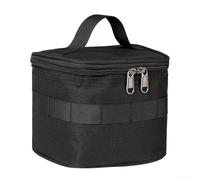 Gdfnmogo Set di spezie portatile da campeggio all'aperto con borsa per picnic, barbecue, condimenti e bottiglie di olio sigillate, nero o giallo (nero)