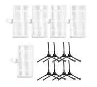 Gdfnmogo Set spazzola laterale e filtro di ricambio per robot aspirapolvere Cecotec Conga 999 e X-Treme, 4 spazzole + 5 filtri, compatibile con C (B)
