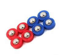 Gdfnmogo Shuffleboard - Set di dischi da gioco da tavolo da 32 pezzi (16 rossi + 16 blu), 23 x 10 mm, in plastica e metallo, per giochi interni, Travel-Frie