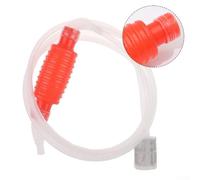 Gdfnmogo Sifone manuale con pompa a mano e filtro, 2 m, tubo in silicone per alimenti, per acquario, stagno, piscina, trasferimento dell'acqua, non necessita di elettricità