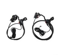Gdfnmogo Sistema di freno a disco idraulico per EBike compreso il comando elettrico del cambio compatibile con 140 dischi freno da 180 mm anteriore e posteriore parti in lega di alluminio (anteriore +