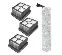 Gdfnmogo Spazzola a rullo e kit di ricambio per filtro HEPA per H12S, H12S AE, G10 per Combo - Spazzola a rullo principale, spazzola laterale, confezione da 3 per aspirapolvere Wet & Dry