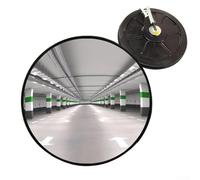 Gdfnmogo Specchio convesso grandangolare da 45 cm o 30 cm, per punti ciechi, regolabile, specchio di sicurezza per esterni, con staffa per montaggio a parete, specchio rotondo in acrilico per vialetti