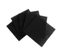 Gdfnmogo Spugna filtrante a carbone attivo, 13 x 13 x 1 cm, confezione da 5 o 10 pezzi, ricambio per purificatore d'aria nera, per la rimozione del fumo, compatibile con filtri dell'aria comuni (5