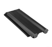 Gdfnmogo Striscia di tenuta sotto la porta, in schiuma EPE da 96,7 cm e in pelle, anti-vento, per ridurre le bollette di riscaldamento (nero)