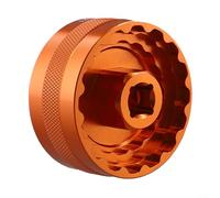 Gdfnmogo Strumento di rimozione dell'installazione del movimento centrale in lega di alluminio per 44 mm, per BBR-60, FSA-386, DUB16T, BB-9100, lavorato con precisione per bicicletta (arancione)