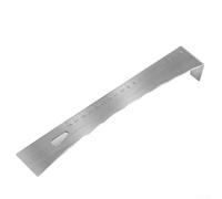 Gdfnmogo Strumento multiuso in acciaio inossidabile con scala da 18 cm, raschietto a testa piatta, estrattore per unghie, cacciavite per riparazioni domestiche, lavorazione del legno, installazione di