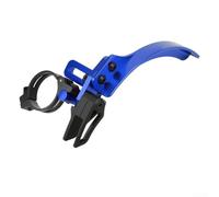 Gdfnmogo Supporto di conversione per deragliatore anteriore, per reggisella da 34,9 mm, stabilizzatore catena in lega di alluminio per proteggere le gambe dei pantaloni dalle macchie di olio (blu)