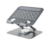 Gdfnmogo Supporto per tablet regolabile per iPad e tablet, girevole a 360° in lega di alluminio con design pieghevole, adatto per lezioni online, live streaming, (B)