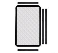 Gdfnmogo Tenda parasole per porta camper, in foglio di alluminio, oscurante, impermeabile, pieghevole, protezione solare per camper, viaggi, rimorchi, avventure all'aperto, 63,5 x 41 cm, nero