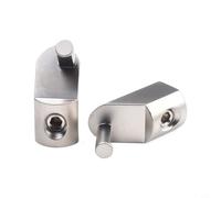 Gdfnmogo Terminale audio per auto per sistemi ad alta potenza, blocco di distribuzione a doppio ingresso da 0 gauge a 0, costruzione in lega di alluminio puro, nero, compatibile