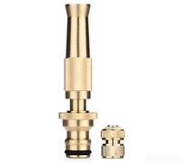 Gdfnmogo Ugello a spruzzo d'acqua regolabile in rame ispessito con forte pressione per lavaggio auto e collegamento del tubo flessibile (C)