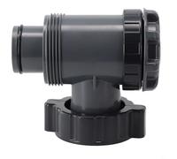 Gdfnmogo Valvola di ricambio per stantuffo per piscina, valvola di controllo on/off, adatta per tubi da 1-1/2 pollici con connettori filettati da 6,3 cm, compatibile con piscina fuori terra