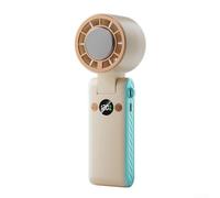 Gdfnmogo Ventilatore portatile da collo con 120 impostazioni di velocità, raffreddamento avanzato a semiconduttore e funzionamento silenzioso per il massimo comfort (beige)