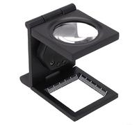 Gdfnmogo Visualizzatore portatile per cucito, lente d'ingrandimento pieghevole in tessuto con luci a LED, controllo dei materiali a batteria, strumento per l'esame degli indumenti da tavolo