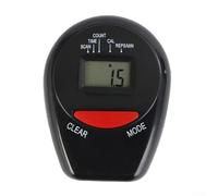 Gdfnmogo Vogatore digitale display con frequenza cardiaca a LED per contatore elettronico idraulico, compatto 3 V, misuratore di attrezzature fitness per casa palestra