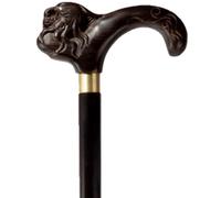 GDHKDDFL Bastone da Passeggio Intagliato a Forma di Testa di Drago/Fenice for Uomo e Donna, Bastone for Mobilità in Legno Omic, Cuscinetto Antiscivolo for i Piedi(B,85Cm(Use Height 160 165Cm))