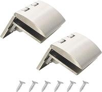 GDHKDDFL Cerniere per vetrine, 2 Cerniere pivotanti in Lega di Zinco e Vetro a Mezza Sovrapposizione da 90 Gradi for Ante armadietti in Senza Bordo 8-10 mm