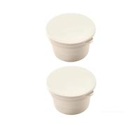 GDHKDDFL Ciotola per lievitazione dell'impasto Scatola for la lievitazione della Pizza impilabile, Accessori da Cucina for la Cottura del Pane(2pc White)