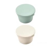 GDHKDDFL Ciotola per lievitazione dell'impasto Scatola for la lievitazione della Pizza impilabile, Accessori da Cucina for la Cottura del Pane(1pc White 1pc Green)