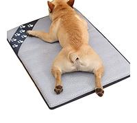 GDHKDDFL Cucce per Cani da Interno, Cuscini for materassi in Materiale Ice Silk atossico for Cani, Gatti, Bambini, Persone, Cuccioli, casa, Viaggi(L)