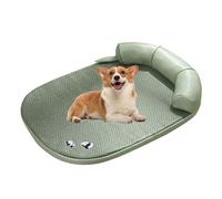 GDHKDDFL Cucce per Cani da Interno, Tappetino refrigerante Resistente for Animali Domestici con Fodera Lavabile e Rimovibile Fondo Antiscivolo, Ideale for Cani Gatti nella Calda Estate, L(L)