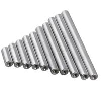 GDHKDDFL Dadi di Collegamento in Acciaio Inossidabile, 10 Pezzi di Dado accoppiamento M2 .5 M3 M4 M5 M6 M8, distanziatore distanziale in Alluminio Rotondo, Colonna in(30MM*M3)