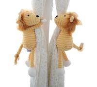 GDHKDDFL Fermacurtaini, 2 Pezzi, fermaporta a Forma di Strisce Peluche for Decorazioni for cameretta dei Bambini, Soggiorno, Ufficio e casa(Lion)
