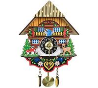 GDHKDDFL Grandi Orologi da Parete, Orologio a cucù della Foresta Nera con Uccello Meccanico, Decorazione da Parete in plastica a Batteria, 3 Pollici(1)