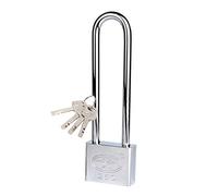 GDHKDDFL Lucchetti indipendenti, Lucchetto Lungo, Impermeabile e antiruggine, for Porta di armadietto, Larghezza Corpo Serratura 40x132 mm, 50x163, 4 Chiavi(40x132mm)