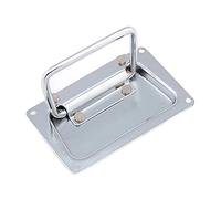 GDHKDDFL Maniglie Marine, Cassetta degli Attrezzi in Legno e Acciaio Inossidabile, Attrezzatura Industriale, Coperchio a Molla, Maniglia di bloccaggio, ferramenta Montaggio(Ls1201no Spring)