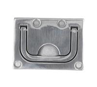 GDHKDDFL Maniglie Marine, Maniglia for Il Portello di Chiusura della Barca, Maniglia for Coperchio del Ponte, a Filo, Acciaio Inossidabile Marino 316, Specchio Quadrato, for(76x56mm)
