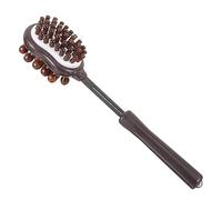 GDHKDDFL Martello terapeutico all'artemisia, Martello massaggiante Manuale for la Schiena con Perline di Legno a Doppia Faccia, Strumento Portatile e for Collo, Spalle, Vita