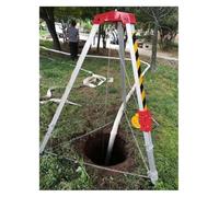GDHKDDFL Set Completo di verricelli su treppiede, Verricello Tradizionale in Alluminio da 1200 libbre, 1800 e 2600, for tombini/Tunnel/Trincea for Cavi/Pozzi fognari(1800LBS Winch)