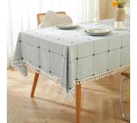 GDHKDDFL Tovaglie Moderne e minimaliste, Tovaglia Rettangolare, tovaglia, in Cotone e Lino(Light Blue,78.7 x 55.1 inch (Square))