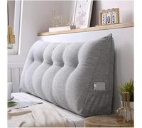 GDJGNUDK Cuscino Triangolare per Testiera Schiena/lombare, per Letto Premium Imbottito Cuscino per Testiera Imbottita Cuscino per Lettino da Giorno Schienale Lettura ad Angolo(Gray,180 * 50 * 20cm)