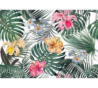 gdkldfg Carta Da Parati Moderna 400x280cm Verde Tropicale Giungla Foglia Fiore Paesaggio Naturale,Poster Wallpaper,Seta Carta Parati,Decorazioni Parete Camera Da Letto Soggiorno