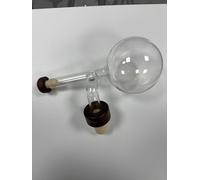 GDL Sphere 100 - Decanter Whisky e Spirits in Vetro Soffiato con Tappo in Legno - Accessorio Premium per Rum, Cognac e Amaro - Idea Regalo Uomo Luxury