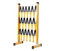 GDMDPTE Barriera Metallica espandibile Resistente con Ruote, Facile da Montare, barriera di Sicurezza per Il Controllo del Traffico e della Folla, barriera Pieghevole Portatile (Colore 1,