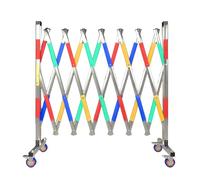 GDMDPTE Cancello di Sicurezza Industriale espandibile e Pieghevole con Ruote, barriera a Soffietto Colorata per Esterni per Il Controllo del Traffico, Porta a Forbice collegabile (150x250