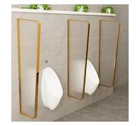 GDMDPTE Divisorio Universale per orinatoi 100/120x40cm Schermo di Privacy Universale per orinatoi - Telaio in Acciaio Inossidabile Vetro temperato Traslucido - per orinatoi a Parete in Qua