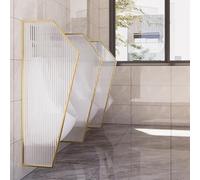 GDMDPTE Pannello divisorio per orinatoio a Parete, Pannello divisorio per orinatoio, Pannello divisorio per WC, Pannello di Privacy per orinatoio, Pannello in Vetro Traslucido, Telaio in a