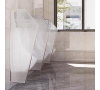 GDMDPTE Pannello divisorio per orinatoio a Parete, Pannello divisorio per orinatoio, Pannello divisorio per WC, Pannello di Privacy per orinatoio, Pannello in Vetro Traslucido, Telaio in a