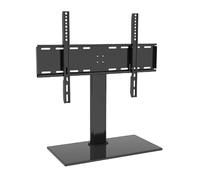 GDMDPTE Supporto Universale per TV - Supporto Universale da Tavolo per TV con Staffa per TV da 26" a 80", Supporto Regolabile in Altezza, con Base in Vetro temperato da 8 mm, Max 50-70 kg (