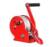 GDMDPTE Verricello Manuale bidirezionale a cricchetto 4:1, Cavo Resistente da 20 m/65,6 Piedi con Cuscinetti, verricello Marino da Traino, capacità 500 kg/1100 libbre, Fune da 10 m/32,8 pi