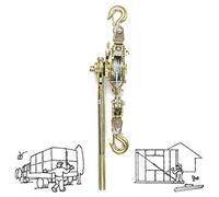 GDMDPTE Verricello Manuale Portatile con Ingranaggi - Verricello a cricchetto per carichi Pesanti con capacità di 2T/3T/4T, Sistema frenante Senza Sforzo, Ideale per Il Traino e Il Solleva