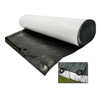 GDMING Telone per Silo, Telone da Giardino, Telo per Laghetto, Estate con Inverno Film Serra, per Protezione Solare Tenere Caldo Impermeabile PVC Nero E Bianca Membrana, 60 Dimensioni