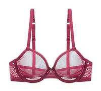 GDNIA Sexy Lace Mesh See Through Bralette Sfoderato Ferretto Non Imbottito Ultra Sottile Trasparente Bralette Donna