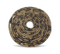 GDO GIOIE D’ORIENTE Cordone Strass in Silicone 4 mm × 10 m Leopardato Bronzo - Anima in Cotone, Flessibile e Tagliabile - Per Lacci Scarpe, Bijoux, Accessori Moda e Decorazioni