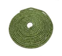 GDO GIOIE D’ORIENTE Cordone Strass in Silicone 4 mm x 10 m Verde - Anima in Cotone, Flessibile, Facile da Tagliare - Per Lacci Scarpe, Bijoux, Accessori Moda e Decorazioni
